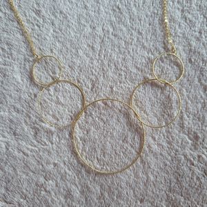 Delicate Dainty Gold Circle Necklace
